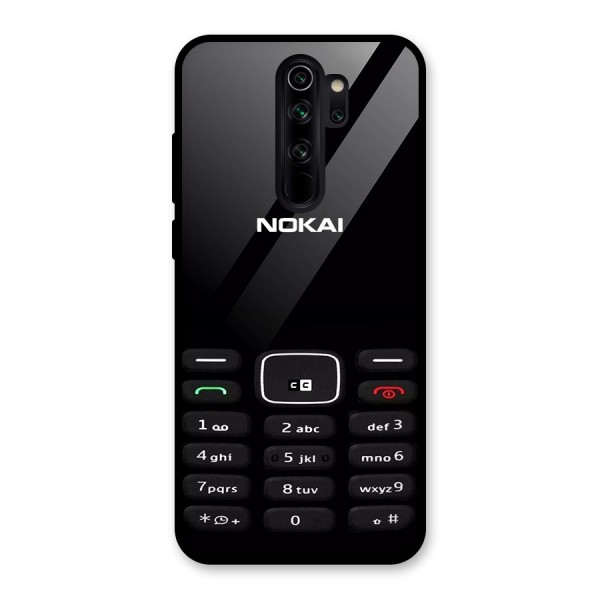 Nokia Bar Print Glass Back Case for Redmi Note 8 Pro