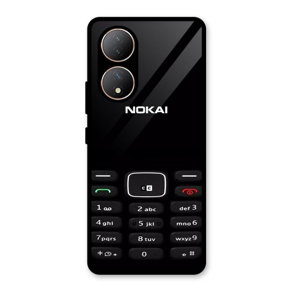 Nokia Bar Print Glass Back Case for Vivo Y100A