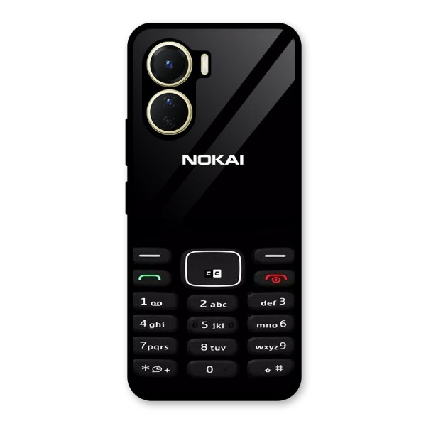 Nokia Bar Print Glass Back Case for Vivo Y16