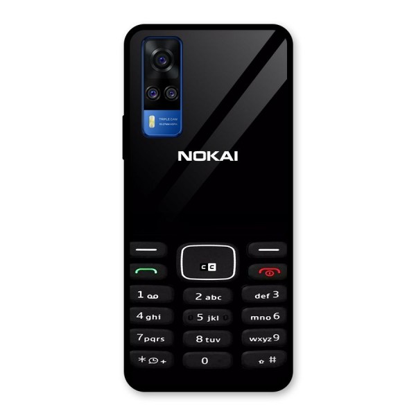 Nokia Bar Print Glass Back Case for Vivo Y51A