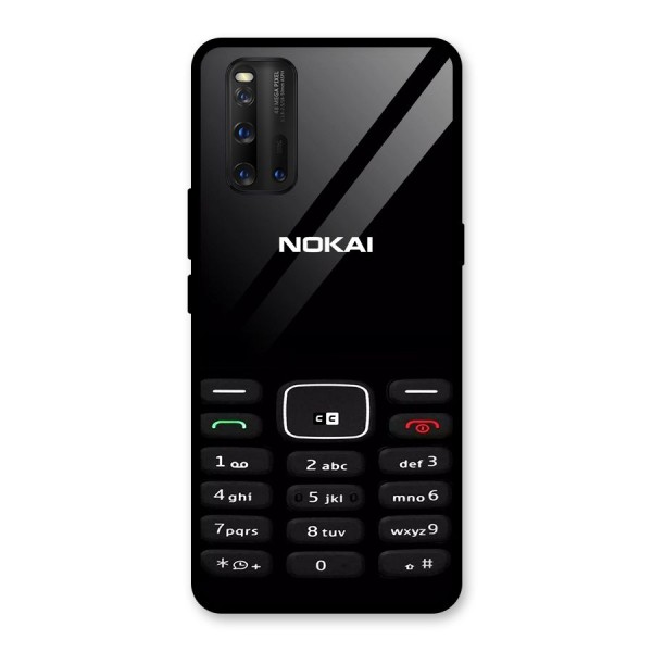 Nokia Bar Print Glass Back Case for Vivo iQOO 3