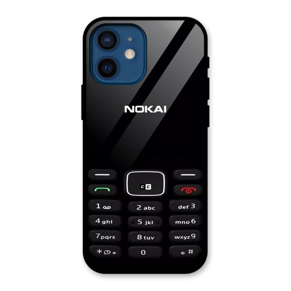 Nokia Bar Print Glass Back Case for iPhone 12 Mini
