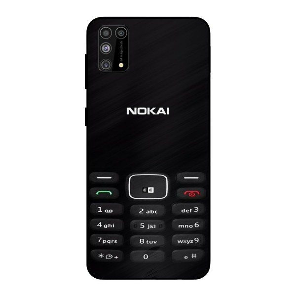 Nokia Bar Print Metal Back Case for Galaxy M31