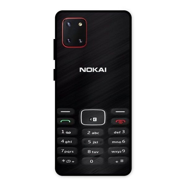 Nokia Bar Print Metal Back Case for Galaxy Note 10 Lite