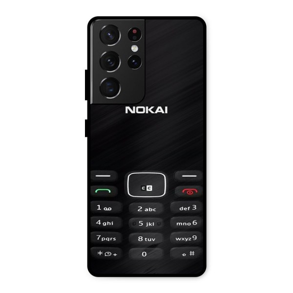 Nokia Bar Print Metal Back Case for Galaxy S21 Ultra 5G