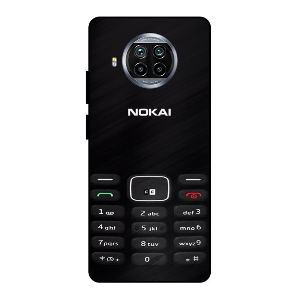 Nokia Bar Print Metal Back Case for Mi 10i