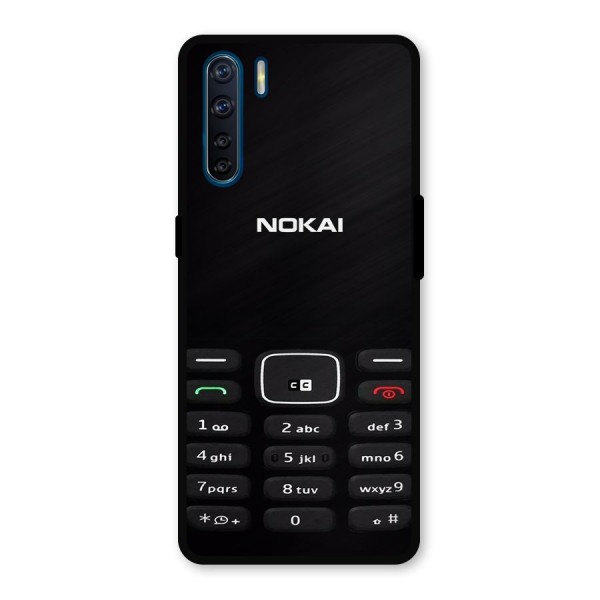 Nokia Bar Print Metal Back Case for Oppo F15