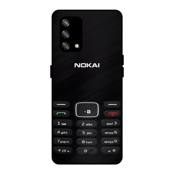 Nokia Bar Print Metal Back Case for Oppo F19s