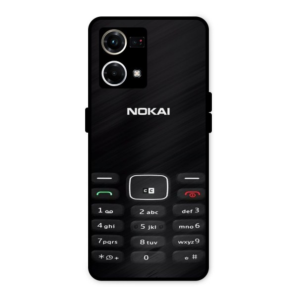 Nokia Bar Print Metal Back Case for Oppo F21s Pro 4G