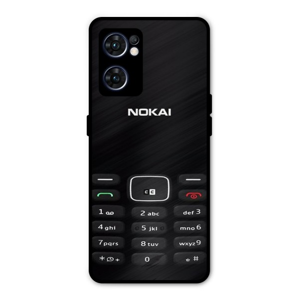 Nokia Bar Print Metal Back Case for Oppo Reno7 5G