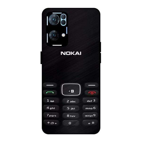 Nokia Bar Print Metal Back Case for Oppo Reno7 Pro 5G