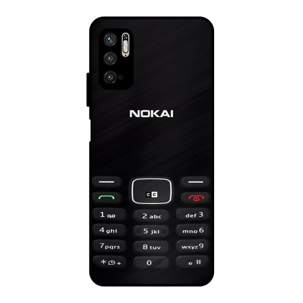 Nokia Bar Print Metal Back Case for Poco M3 Pro 5G