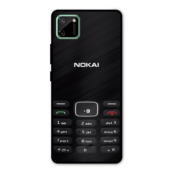 Nokia Bar Print Metal Back Case for Realme C11