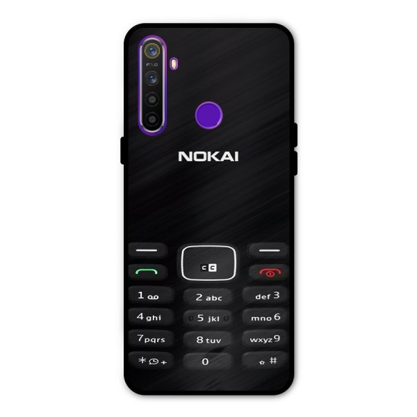 Nokia Bar Print Metal Back Case for Realme Narzo 10