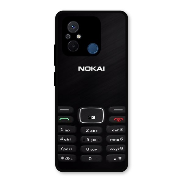 Nokia Bar Print Metal Back Case for Redmi 12C