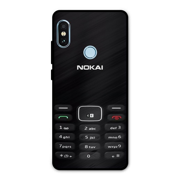 Nokia Bar Print Metal Back Case for Redmi Note 5 Pro