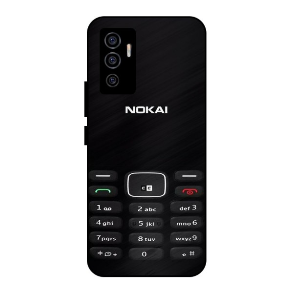 Nokia Bar Print Metal Back Case for Vivo V23e