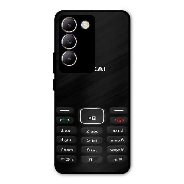 Nokia Bar Print Metal Back Case for Vivo Y200e