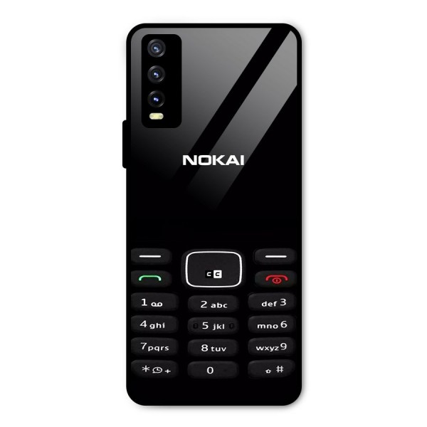 Nokia Bar Print Metal Back Case for Vivo Y20i