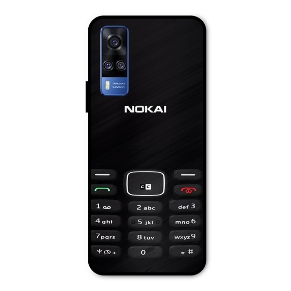 Nokia Bar Print Metal Back Case for Vivo Y51A