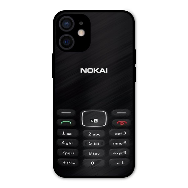 Nokia Bar Print Metal Back Case for iPhone 12 Mini