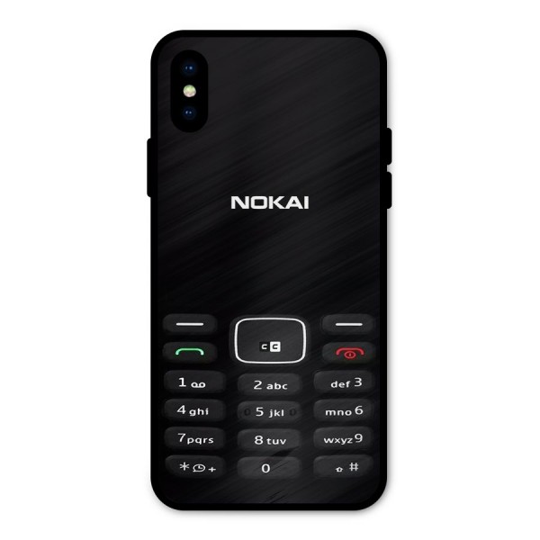 Nokia Bar Print Metal Back Case for iPhone XS
