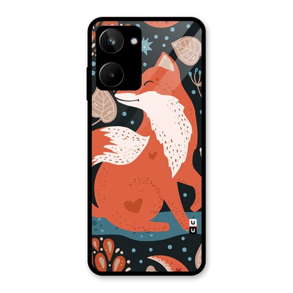 Nordic Arts Fox Glass Back Case for Realme 10