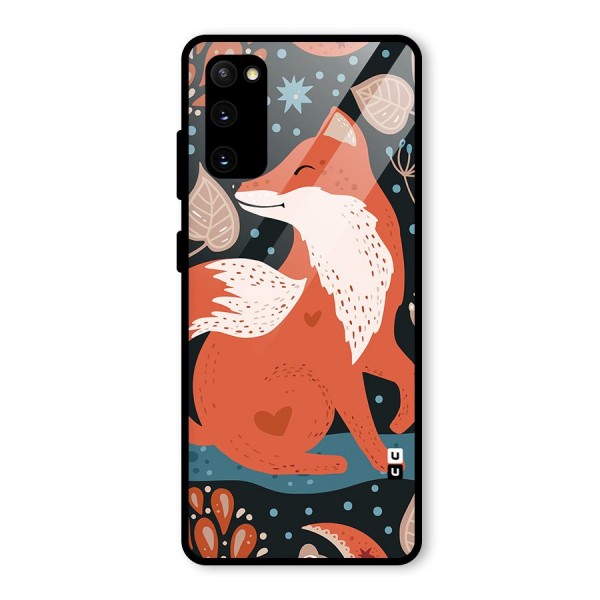Nordic Arts Fox Glass Back Case for Galaxy S20 FE 5G