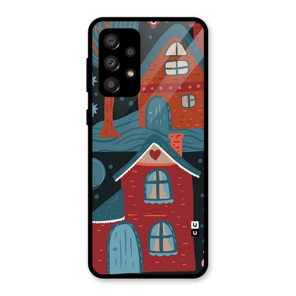 Nordic Arts Houses Glass Back Case for Galaxy A32