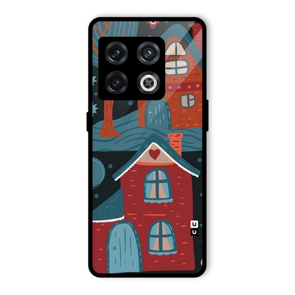 Nordic Arts Houses Glass Back Case for OnePlus 10 Pro 5G