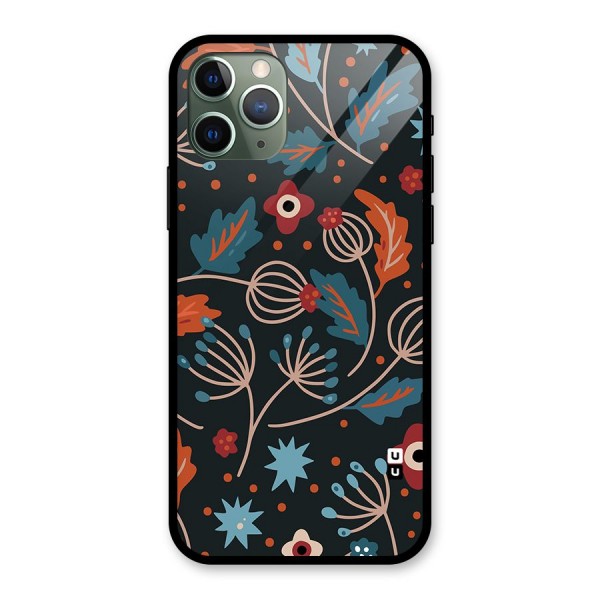 Nordic Arts Leaves Glass Back Case for iPhone 11 Pro
