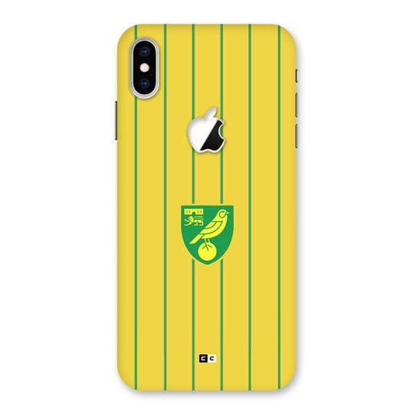 Norwich City Back Case for iPhone XS Max Apple Cut