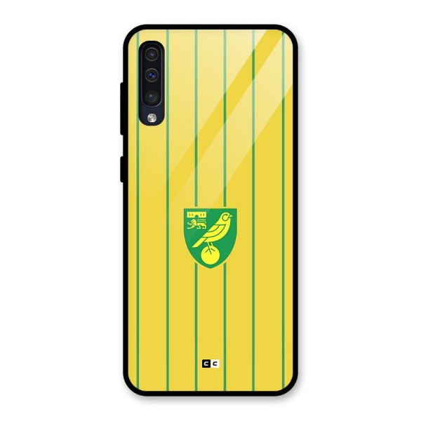 Norwich City Glass Back Case for Galaxy A30s