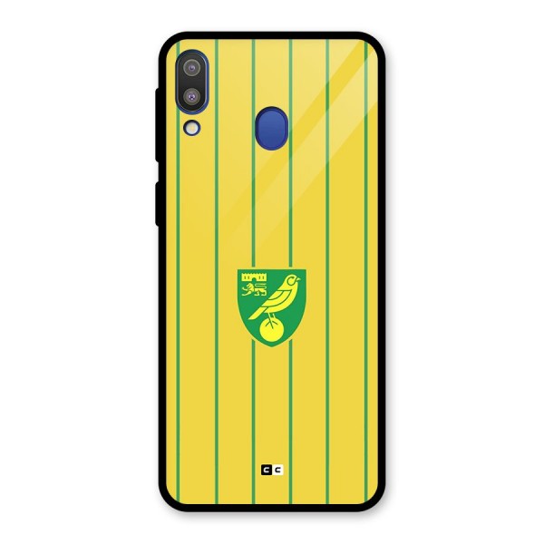 Norwich City Glass Back Case for Galaxy M20