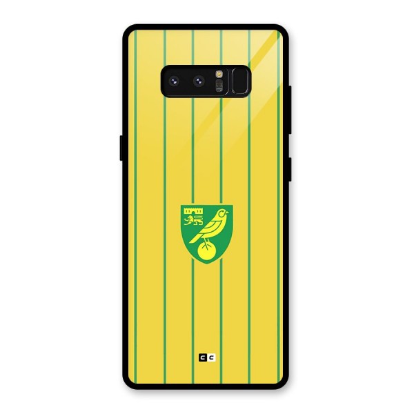 Norwich City Glass Back Case for Galaxy Note 8