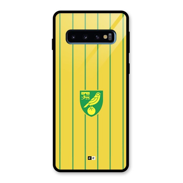 Norwich City Glass Back Case for Galaxy S10