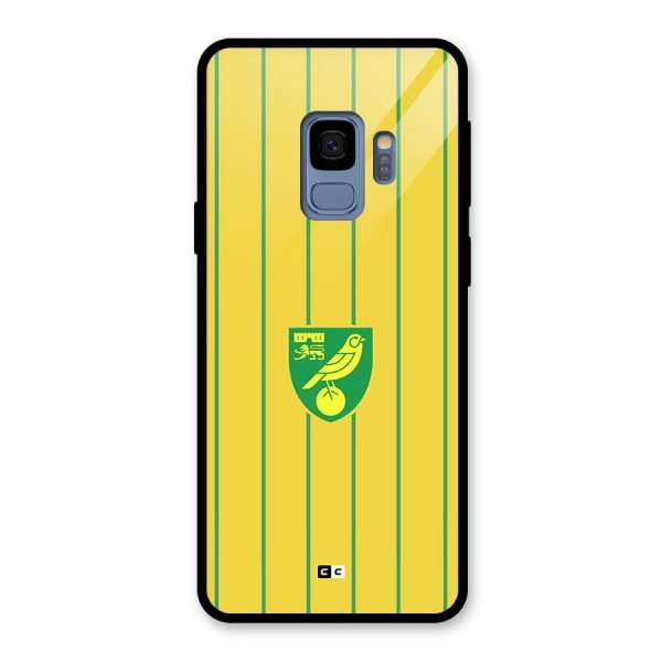 Norwich City Glass Back Case for Galaxy S9