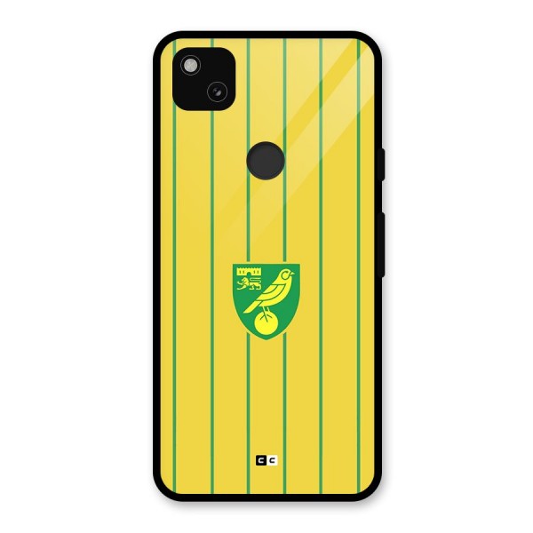Norwich City Glass Back Case for Google Pixel 4a
