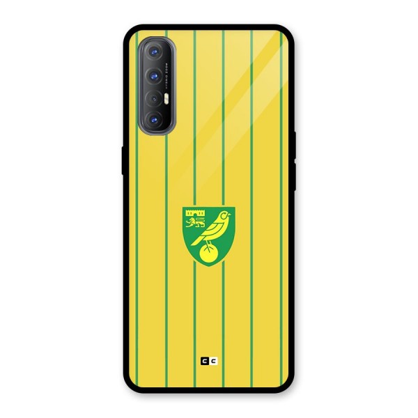 Norwich City Glass Back Case for Oppo Reno3 Pro