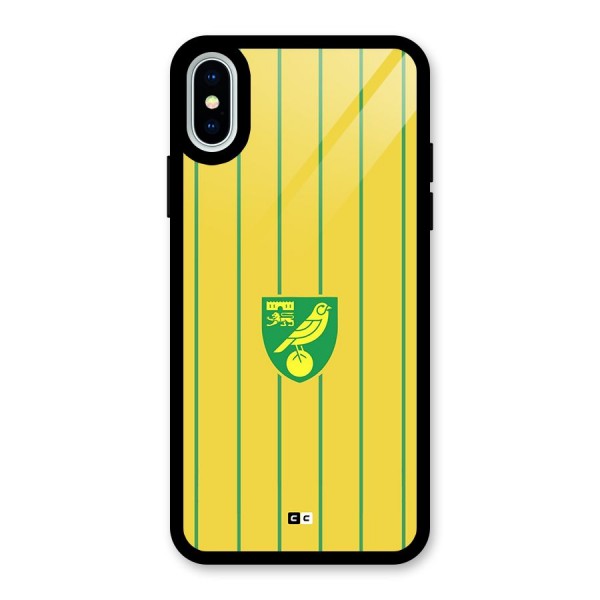 Norwich City Glass Back Case for iPhone X