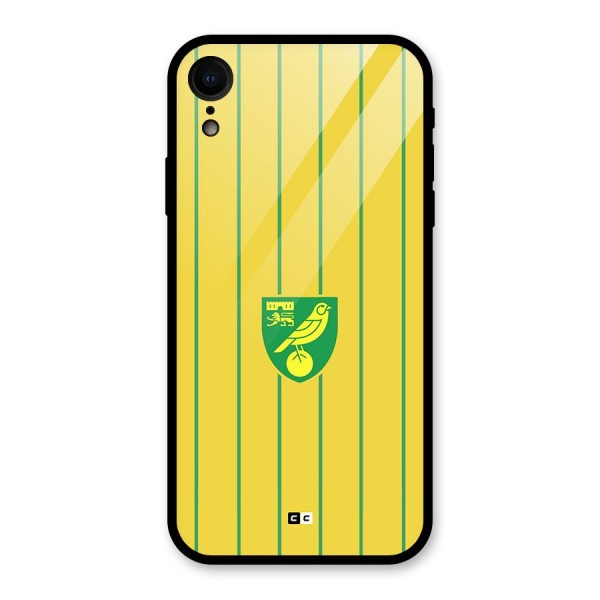 Norwich City Glass Back Case for iPhone XR