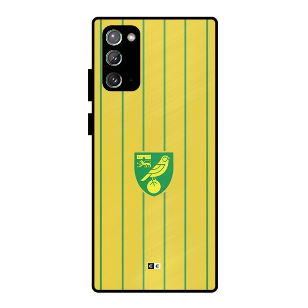 Norwich City Metal Back Case for Galaxy Note 20