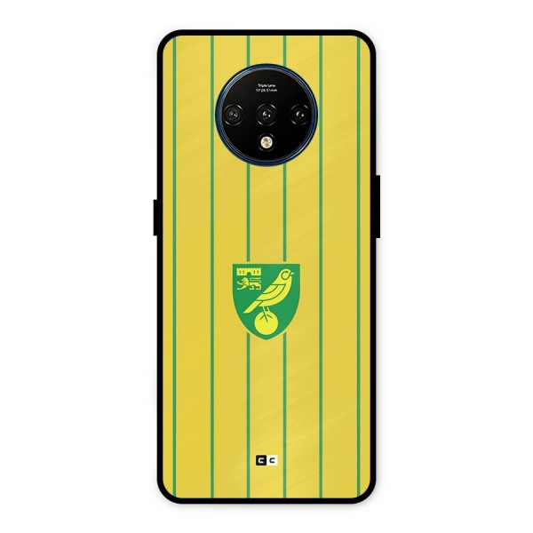 Norwich City Metal Back Case for OnePlus 7T