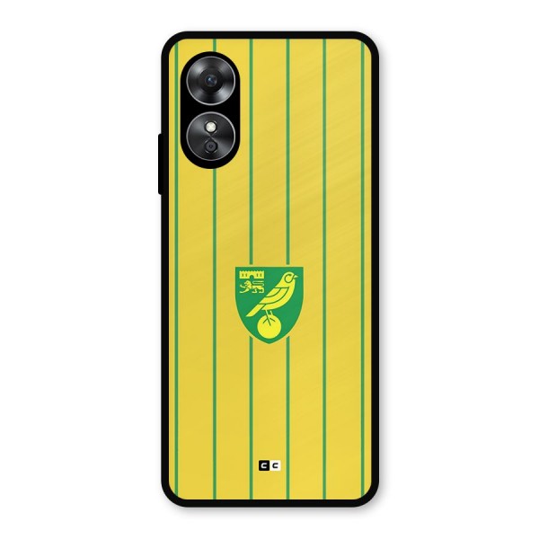 Norwich City Metal Back Case for Oppo A17