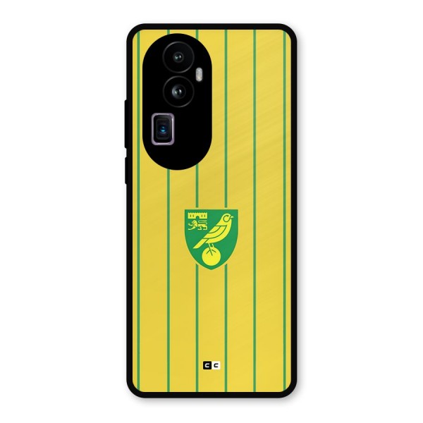 Norwich City Metal Back Case for Oppo Reno10 Pro Plus