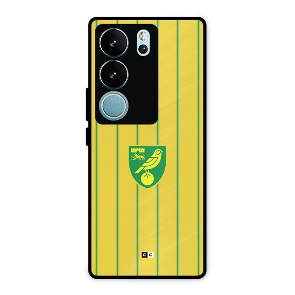 Norwich City Metal Back Case for Vivo V29