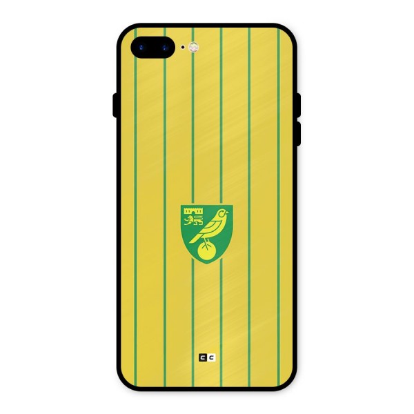 Norwich City Metal Back Case for iPhone 8 Plus