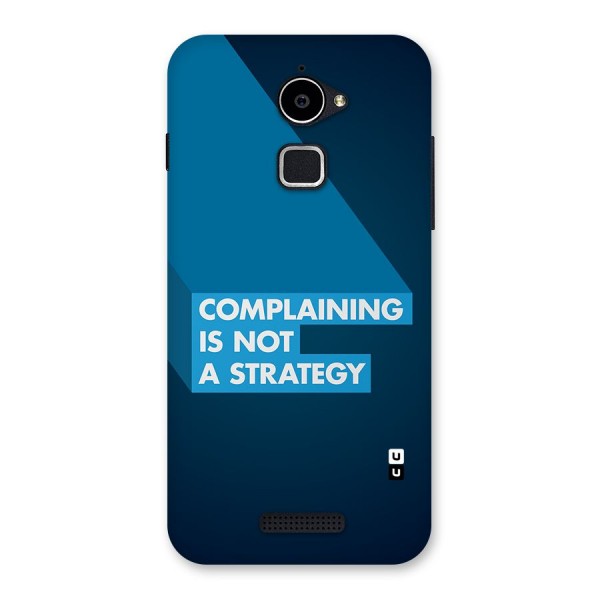 Not A Strategy Back Case for Coolpad Note 3 Lite