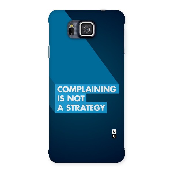 Not A Strategy Back Case for Galaxy Alpha