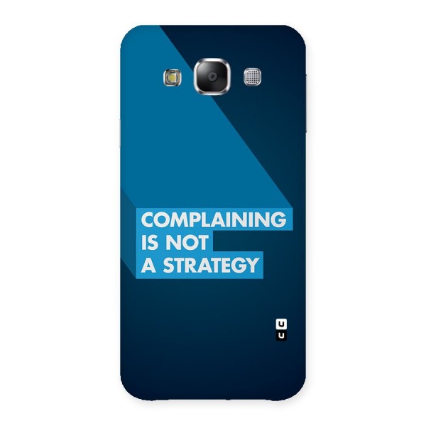 Not A Strategy Back Case for Galaxy E5